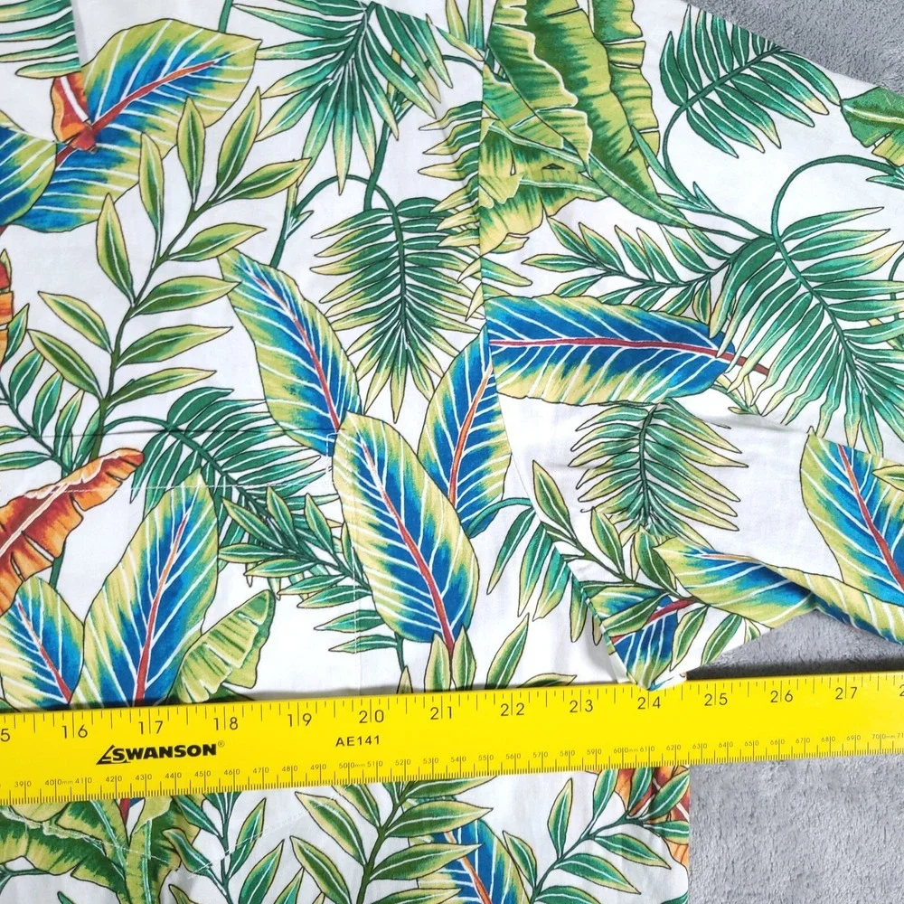 Tori Richard Uniform Hawaiian Shirt Mens Large Hawaiian Aloha Camp Resort Cruise